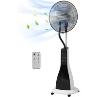 HOMCOM Standventilator mit Wasser Nebelfunktion 90W, 3L Tank, 3 Stufen, oszillierend, mit Fernbedienung, schwarz Aosom.de HOMCOM Standventilator mit Wasser Nebelfunktion 90W, 3L Tank, 3 Stufen, oszillierend, mit Fernbedienung, schwarz Aosom.de von HOMCOM