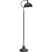 HOMCOM Stehlampe, Stehleuchte mit E27 Fassung, verstellbarem Lampenschirm, 40 W, Bogenlampe im Retro-Design, stabiler Stand, Metall, 42 x 25,5 x 152 cm, Schwarz   Aosom von HOMCOM