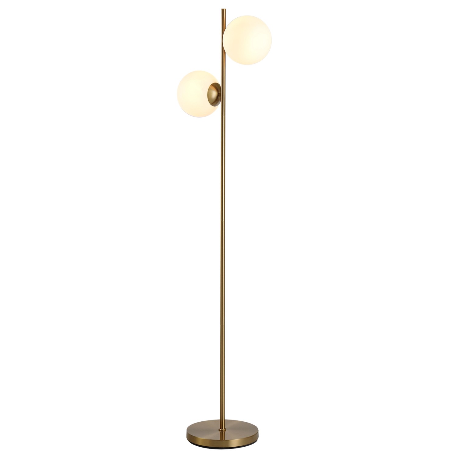HOMCOM Stehlampe 2-Teiliger Glas-Lampenschirm Stahl Glas 39 x 28 x 165cm HOMCOM Stehlampe 2-Teiliger Glas-Lampenschirm Stahl Glas 39 x 28 x 165cm von HOMCOM