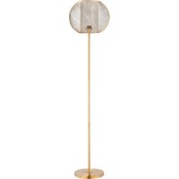 HOMCOM Stehlampe Vintage  Stilvolle Standleuchte 40W, E27 Metallgitter Schirm, für Schlafzimmer, Gold, 35x150cm  Aosom.de von HOMCOM