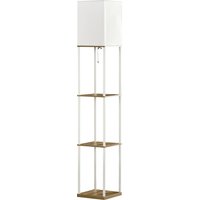 HOMCOM Stehlampe E27 Sockel 40 W Stehleuchte mit 3 Fächern & Stoff-Lampenschirm für Wohnzimmer Schlafzimmer in Weiß Aosom.de HOMCOM Stehlampe E27 Sockel 40 W Stehleuchte mit 3 Fächern & Stoff-Lampenschirm für Wohnzimmer Schlafzimmer in Weiß Aosom.de von HOMCOM