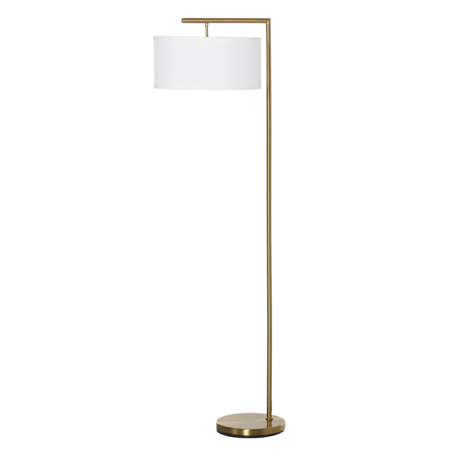 HOMCOM Stehlampe E27 Sockel Metall Stahl Leinen Gold Weiß 47 x 37 x 153 cm HOMCOM Stehlampe E27 Sockel Metall Stahl Leinen Gold Weiß 47 x 37 x 153 cm von HOMCOM