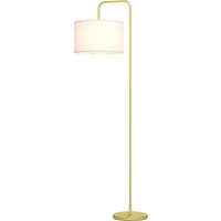 HOMCOM Stehlampe Lampe mit modernem Design Stehlampe mit Leinen-Lampenschirm und Fußschalter für Wohnzimmer und Schlafzimmer 163,5 cm Gold und Weiß Aosom HOMCOM Stehlampe Lampe mit modernem Design Stehlampe mit Leinen-Lampenschirm und Fußschalter für Wohnzimmer und Schlafzimmer 163,5 cm Gold und Weiß Aosom von HOMCOM