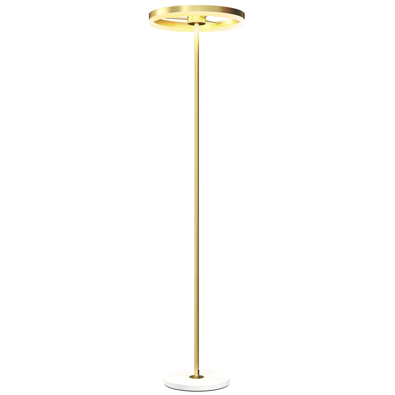 HOMCOM Stehlampe Metall Acryl 40L x 40B x 157,5H cm Gold HOMCOM Stehlampe Metall Acryl 40L x 40B x 157,5H cm Gold von HOMCOM
