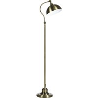 HOMCOM Stehlampe Retro Bogenlampe mit verstellbarem Lampenschirm E27 Messingoptik für Wohnzimmer & Schlafzimmer   Aosom.de von HOMCOM