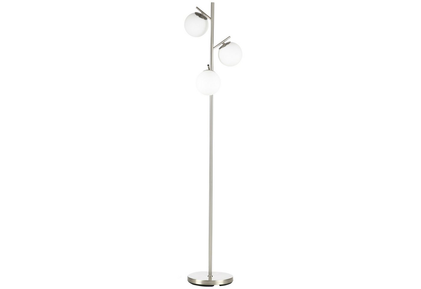HOMCOM Stehlampe Standleuchte mit 3 E27 Fassungen aus Stahl und Glas, Metall, Glas Ø27 x 169 cm HOMCOM Stehlampe Standleuchte mit 3 E27 Fassungen aus Stahl und Glas, Metall, Glas Ø27 x 169 cm von HOMCOM