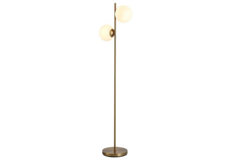HOMCOM Stehlampe Stehlampe mit 2 Lampenschirmen, 2 x E27 (nicht im Lieferumfang enthalten) von HOMCOM