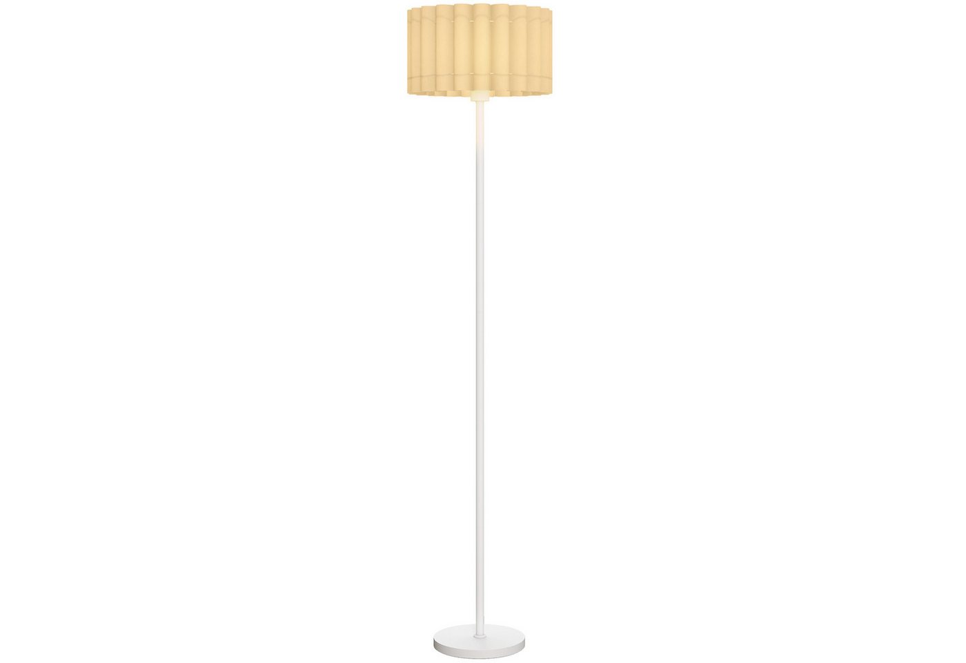 HOMCOM Stehlampe Stehleuchte mit E27 Fassung, mit Wellenschirm, Ohne Leuchtmittel, für Wohnzimmer, Schlafzimmer, exkl. Leuchtmittel, Weiß HOMCOM Stehlampe Stehleuchte mit E27 Fassung, mit Wellenschirm, Ohne Leuchtmittel, für Wohnzimmer, Schlafzimmer, exkl. Leuchtmittel, Weiß von HOMCOM