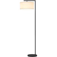 HOMCOM Stehlampe Stehleuchte mit Leinenlampenschirm stabiler runder Basis für Wohnzimmer Schlafzimmer Büro 47 x 37 x 153 cm Schwarz und Weiß Aosom HOMCOM Stehlampe Stehleuchte mit Leinenlampenschirm stabiler runder Basis für Wohnzimmer Schlafzimmer Büro 47 x 37 x 153 cm Schwarz und Weiß Aosom von HOMCOM