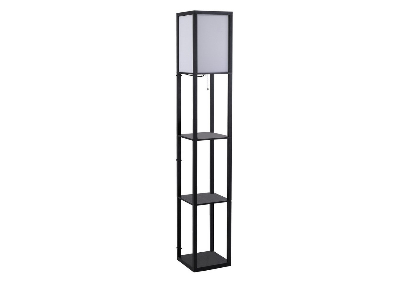 HOMCOM Stehlampe Stehleuchte mit Regalen für Wohn-/Schlafzimmer, Holz Schwarz+Weiß 26 x 26 x 160 cm HOMCOM Stehlampe Stehleuchte mit Regalen für Wohn-/Schlafzimmer, Holz Schwarz+Weiß 26 x 26 x 160 cm von HOMCOM