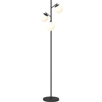 HOMCOM Stehlampe für das Wohnzimmer aus schwarzem Metall mit 3 mattierten Glaskugeln - 40W - Ø 27 x 169 cm schwarz Aosom HOMCOM Stehlampe für das Wohnzimmer aus schwarzem Metall mit 3 mattierten Glaskugeln - 40W - Ø 27 x 169 cm schwarz Aosom von HOMCOM