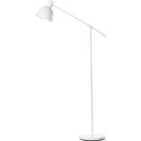 HOMCOM Stehlampe höhenverstellbar, schwenkbar Stehleuchte, 40 W Standlampe exkl. Leuchtmittel, Leselampe Bogenlampe mit E27 Sockel, für Wohnzimmer, Schlafzimmer, Weiß   Aosom von HOMCOM