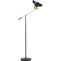 HOMCOM Stehlampe höhenverstellbare Bogenlampe 40 W schwenkbar Leselampe mit E27 Sockel für Wohnzimmer Schwarz   Aosom.de von HOMCOM