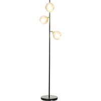 HOMCOM Stehlampe im Wohnzimmer aus Metall mit 3 Chrom-Metalllampenschirmen 40W Ø 36 x 162H cm Schwarz und Grau Aosom HOMCOM Stehlampe im Wohnzimmer aus Metall mit 3 Chrom-Metalllampenschirmen 40W Ø 36 x 162H cm Schwarz und Grau Aosom von HOMCOM