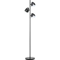 HOMCOM Stehlampe im industriellen Stil für das Wohnzimmer mit 3 verstellbaren Metalllampenschirmen aus Stahl 38 x 28 x 169 cm Schwarz   Aosom HOMCOM Stehlampe im industriellen Stil für das Wohnzimmer mit 3 verstellbaren Metalllampenschirmen aus Stahl 38 x 28 x 169 cm Schwarz   Aosom von HOMCOM