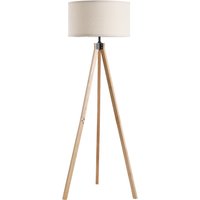 HOMCOM Stehlampe im skandinavischen Stil 40 W max. Abmessungen Ø 45L x 45B x 152H cm aus Pinienholz Leinen beige Aosom HOMCOM Stehlampe im skandinavischen Stil 40 W max. Abmessungen Ø 45L x 45B x 152H cm aus Pinienholz Leinen beige Aosom von HOMCOM