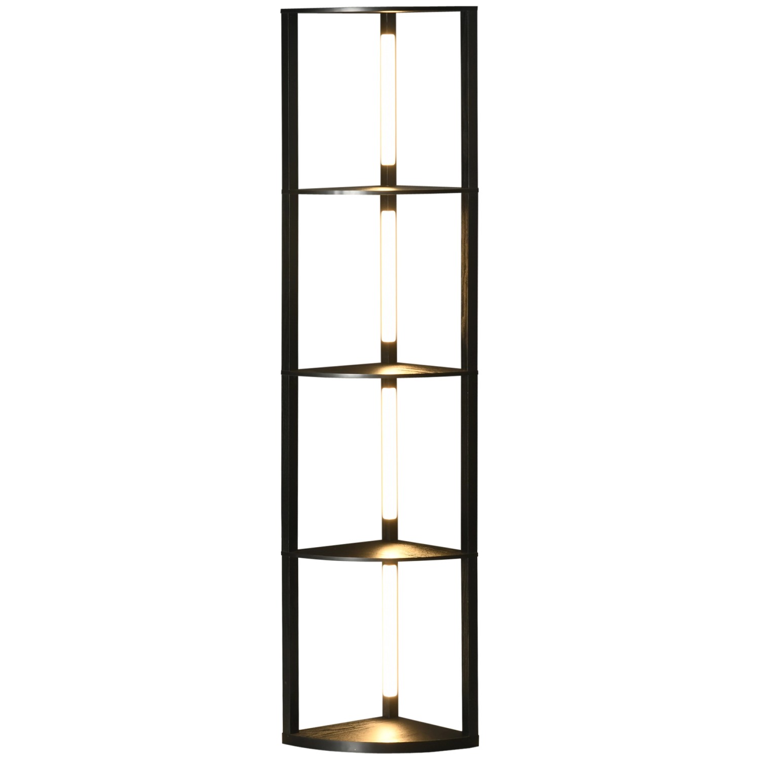 HOMCOM Stehlampe mit 4 Ablagen E27 Sockel 24 W 3 Lichtfarben Schwarz HOMCOM Stehlampe mit 4 Ablagen E27 Sockel 24 W 3 Lichtfarben Schwarz von HOMCOM