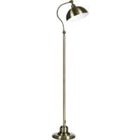 HOMCOM Stehlampe  Retro Bogenlampe mit verstellbarem Lampenschirm, E27, Messingoptik, für Wohnzimmer  Aosom.de von HOMCOM