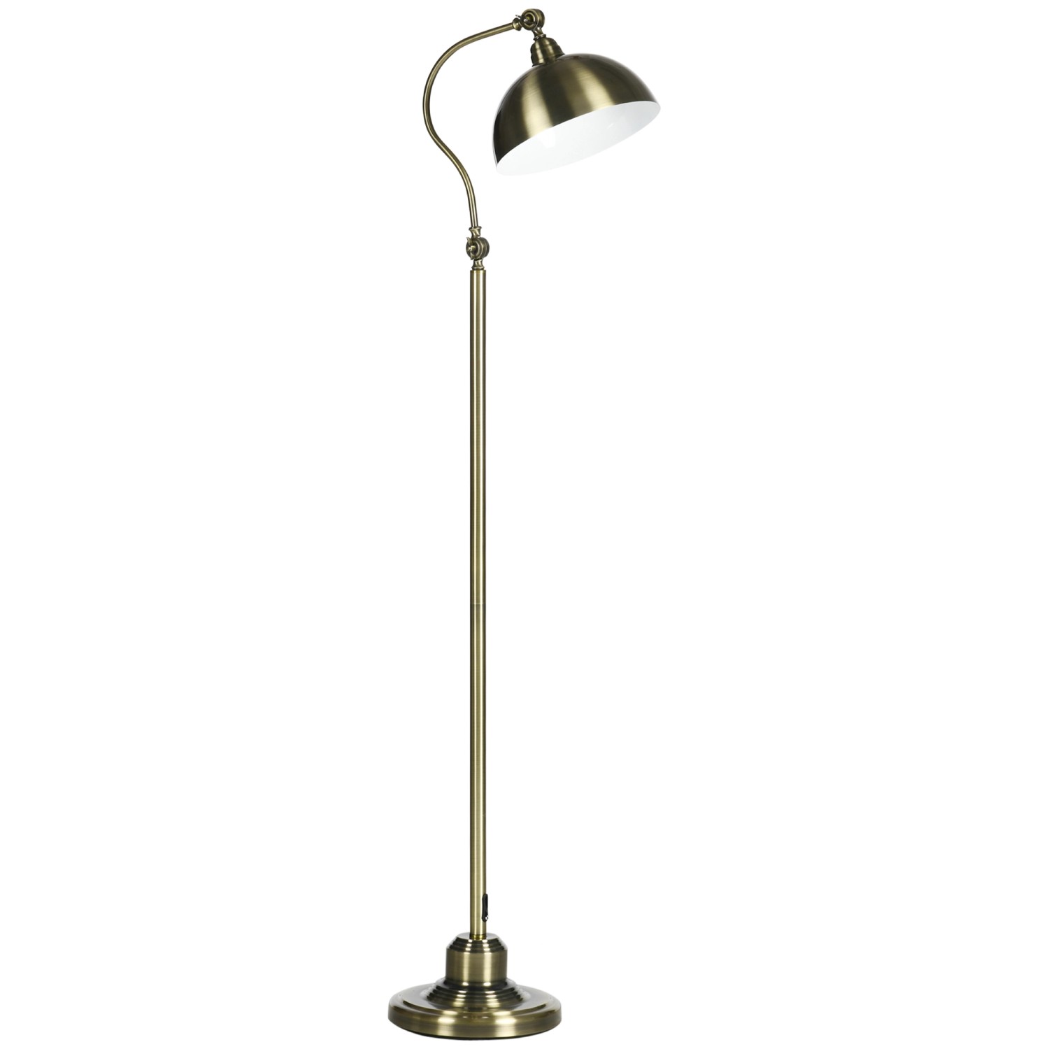 HOMCOM Stehlampe mit E27 Fassung Verstellbarem Lampenschirm 40 W Messingoptik HOMCOM Stehlampe mit E27 Fassung Verstellbarem Lampenschirm 40 W Messingoptik von HOMCOM