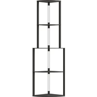 HOMCOM Stehleuchte mit 4 Ablagen, dimmbare LED-Ecklampe, Fußschalter, für Wohn-/Schlafzimmer & Büro, Schwarz   Aosom HOMCOM Stehleuchte mit 4 Ablagen, dimmbare LED-Ecklampe, Fußschalter, für Wohn-/Schlafzimmer & Büro, Schwarz   Aosom von HOMCOM