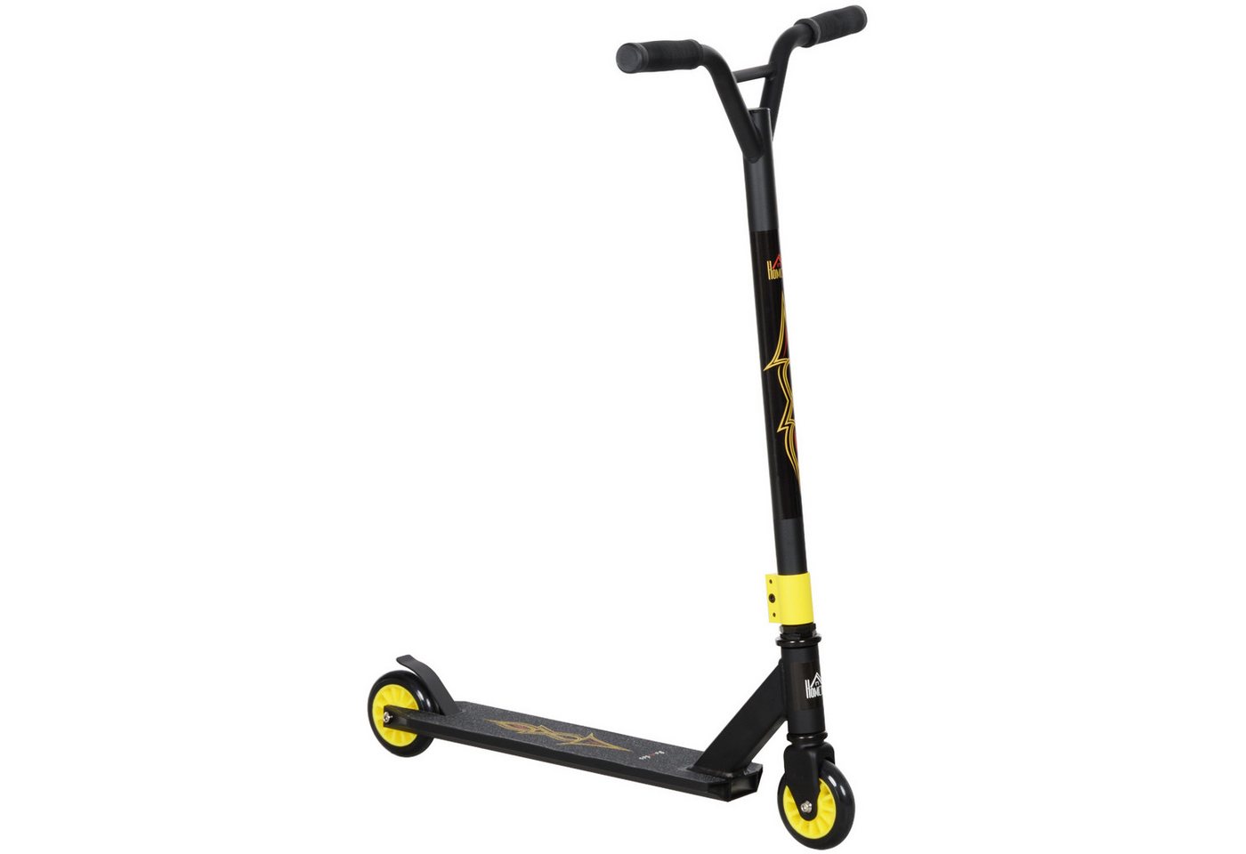 HOMCOM Stuntscooter mit ABEC 9 Kugellagern, 100 mm Kunstleder Räder, (Kickscooter, 1 tlg., Stunt Scooter), für Kinder ab 14 Jahre von HOMCOM