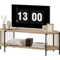 HOMCOM TV-Möbel Boheme TV-Tisch bis zu 55 Zoll mit Design in Papierschnur und 2 offenen Regalen für Wohnzimmer Schlafzimmer 124x43,5x41 cm Natur Aosom HOMCOM TV-Möbel Boheme TV-Tisch bis zu 55 Zoll mit Design in Papierschnur und 2 offenen Regalen für Wohnzimmer Schlafzimmer 124x43,5x41 cm Natur Aosom von HOMCOM