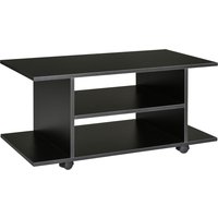 HOMCOM TV-Schrank Fernsehschrank TV Lowboard mit offenen Ablageflächen 4 Rollen TV-Bank Fernsehtisch bis zu 42 Zoll Spanplatte Schwarz 80 x 40 x 40cm Aosom HOMCOM TV-Schrank Fernsehschrank TV Lowboard mit offenen Ablageflächen 4 Rollen TV-Bank Fernsehtisch bis zu 42 Zoll Spanplatte Schwarz 80 x 40 x 40cm Aosom von HOMCOM