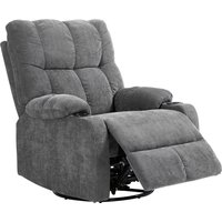 HOMCOM TV-Sessel mit Liegefunktion, 360° drehbar 135° neigbar, mit Taschenfederkern, elastischen Bändern, Becherhalter, 88x96x108cm Dunkelgrau Aosom HOMCOM TV-Sessel mit Liegefunktion, 360° drehbar 135° neigbar, mit Taschenfederkern, elastischen Bändern, Becherhalter, 88x96x108cm Dunkelgrau Aosom von HOMCOM