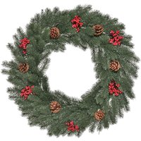 HOMCOM Tannenkranz Weihnachtskranz Türkranz mit Aufhängeöse Ø60 cm, grüner PE Kranz für festliche Dekoration Aosom.de HOMCOM Tannenkranz Weihnachtskranz Türkranz mit Aufhängeöse Ø60 cm, grüner PE Kranz für festliche Dekoration Aosom.de von HOMCOM