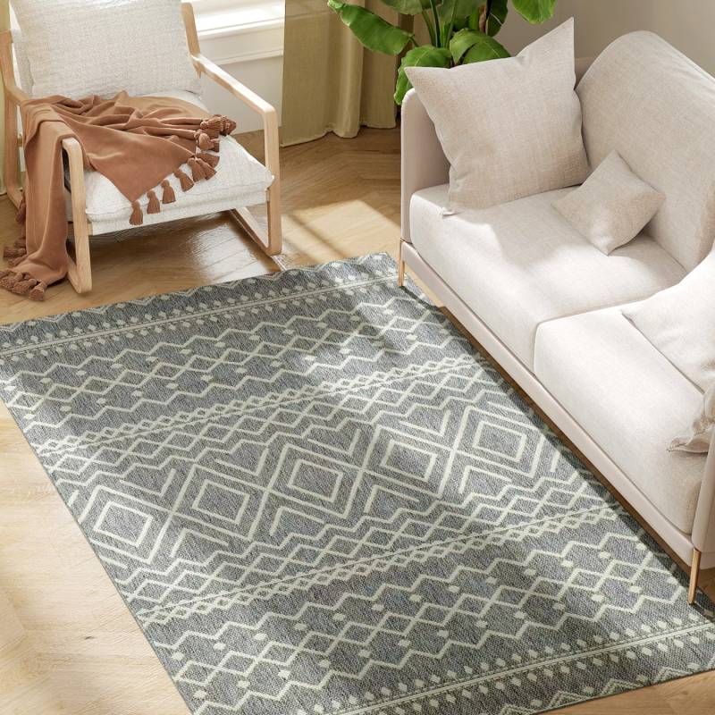 HOMCOM Teppich Flachgewebe Waschbar Anti-Rutsch Küchenteppich 120x170 cm HOMCOM Teppich Flachgewebe Waschbar Anti-Rutsch Küchenteppich 120x170 cm von HOMCOM