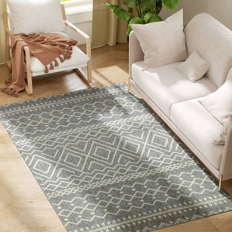 HOMCOM Teppich Flachgewebe Waschbar Anti-Rutsch Küchenteppich 140x200 cm HOMCOM Teppich Flachgewebe Waschbar Anti-Rutsch Küchenteppich 140x200 cm von HOMCOM