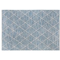 HOMCOM Teppich aus Baumwolle Blau 140 x 70 x 0,7 cm von HOMCOM