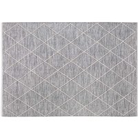 HOMCOM Teppich aus Baumwolle Grau 140 x 70 x 0,7 cm von HOMCOM