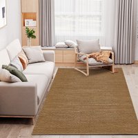 HOMCOM Teppich aus Wolle Taupe 230 x 160 x 1 cm von HOMCOM