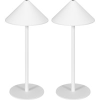 HOMCOM Tischlampe 2er Set Tischleuchte mit 3 Lichtfarben, Aufladbare USB A+C Nachttischlampe mit Touch-Schalter für Wohnzimmer, Schlafzimmer Metall, Weiß Aosom HOMCOM Tischlampe 2er Set Tischleuchte mit 3 Lichtfarben, Aufladbare USB A+C Nachttischlampe mit Touch-Schalter für Wohnzimmer, Schlafzimmer Metall, Weiß Aosom von HOMCOM