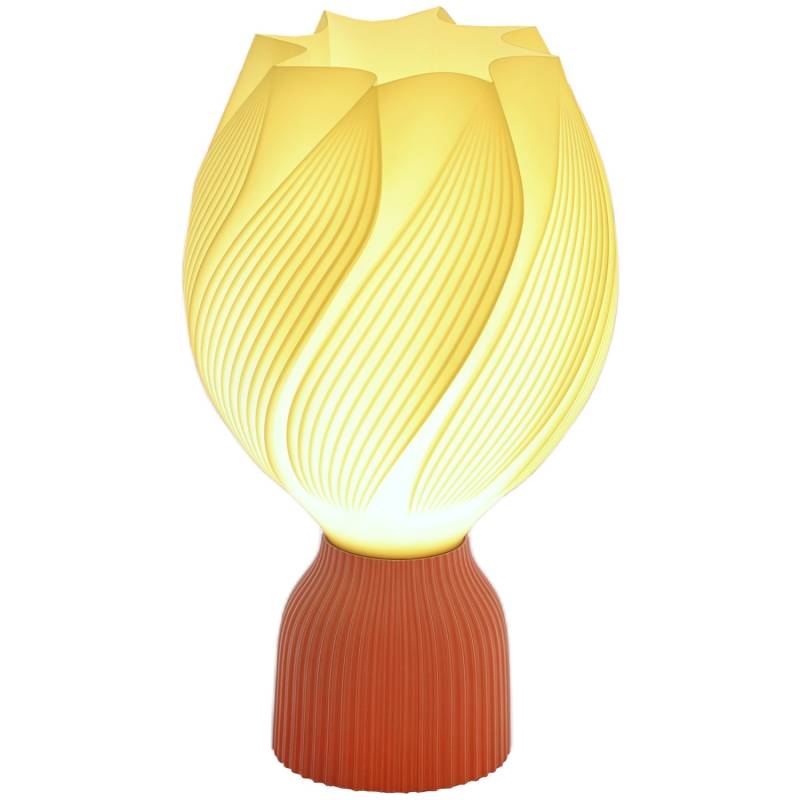 HOMCOM Tischlampe LED Tischleuchte mit 3D-Druck Blütenähnlichen von HOMCOM