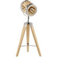 Tischlampe Stativ Tischleuchte 40 W Stativlampe Nachttischlampe Tripodlampe mit Dreibein und verstellbarem Holzlampenschirm E14 Sockel Stahl Natur 30 x 30 x 68 cm Tischlampe Stativ Tischleuchte 40 W Stativlampe Nachttischlampe Tripodlampe mit Dreibein und verstellbarem Holzlampenschirm E14 Sockel Stahl Natur 30 x 30 x 68 cm von HOMCOM