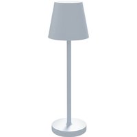 HOMCOM Tischlampe aus Acryl und Metall mit 3 Weißen Lichtern von 3600mAh, Tragbare Schreibtischlampe mit Inkludiertem Kabel, Ø11,2x36,5 cm, Grau   Aosom von HOMCOM