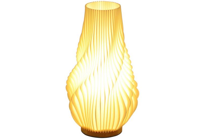 HOMCOM Tischleuchte dimmbare Schreibtischlampe mit App-/Sprachsteuerung, LED, Nachtlicht für Wohnzimmer, Schlafzimmer von HOMCOM