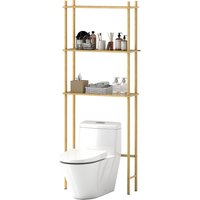 HOMCOM Toilettenregal 3 Ebenen Badezimmerregal mit Umkippschutz, platzsparend Multifunktionsregal für Waschküche, Land Stil, Naturholz Aosom HOMCOM Toilettenregal 3 Ebenen Badezimmerregal mit Umkippschutz, platzsparend Multifunktionsregal für Waschküche, Land Stil, Naturholz Aosom von HOMCOM
