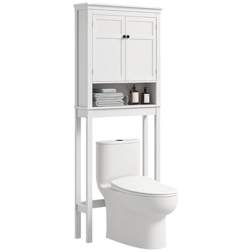 HOMCOM Toilettenschrank Waschmaschinenschrank mit 2 Türen Fach und verstellbarem Regal Badezimmerschrank 70x20x175 cm Weiß HOMCOM Toilettenschrank Waschmaschinenschrank mit 2 Türen Fach und verstellbarem Regal Badezimmerschrank 70x20x175 cm Weiß von HOMCOM