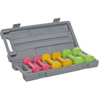 HOMCOM Tragbares Kurzhantel Set 6er Set aus Stahl 0,5kg 1kg 1,5kg im Koffer bunt für Fitness und Training Aosom.de HOMCOM Tragbares Kurzhantel Set 6er Set aus Stahl 0,5kg 1kg 1,5kg im Koffer bunt für Fitness und Training Aosom.de von HOMCOM