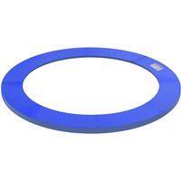 HOMCOM Trampolin Randabdeckung Sicherheitsnetz Wetterplane Leiter 8ft 10ft 12ft 15ft (Randabdeckung: Ø 244cm-Blau) - Blau von HOMCOM