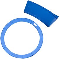 HOMCOM Trampolin Sicherheitsnetz 8ft 10ft 12ft 15ft Randabdeckung: Ø366 cm-Blau (Trampolin nicht inb von HOMCOM