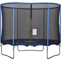 Trampolin mit Sicherheitsnetz Gartentrampolin für Innen- und Außenbereich Blau+Schwarz bis 113,6 kg Ø305 x 248H cm Trampolin mit Sicherheitsnetz Gartentrampolin für Innen- und Außenbereich Blau+Schwarz bis 113,6 kg Ø305 x 248H cm von HOMCOM