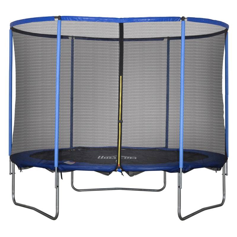 HOMCOM Trampolin mit Sicherheitsnetz Ø305 x 248H cm von HOMCOM