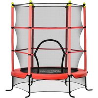 HOMCOM Trampolin rot B/H/L: ca. 163x163x163 cm von HOMCOM