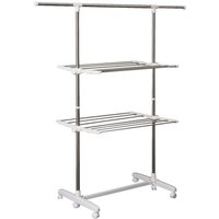 HOMCOM Turmwäscheständer silber Edelstahl H/T/L: ca. 154x62x136 cm HOMCOM Turmwäscheständer silber Edelstahl H/T/L: ca. 154x62x136 cm von HOMCOM