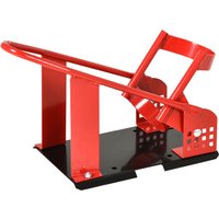 HOMCOM Universeller Motorradständer Radunterstützung Motorradständer Radklemmblock 8-15,5 cm vorgebohrte Löcher Metall Epoxid Schwarz und Rot   Aosom von HOMCOM