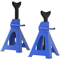 HOMCOM Unterstellbock 3 Tonnen Traglast 2 Stück Stützbock inkl Sicherungssplint 13 stufig Höhenverstellbar 385 mm bis 600 mm Unterstellböcke PKW Wagenheber Ständer für Werkstatt Garage Blau Aosom HOMCOM Unterstellbock 3 Tonnen Traglast 2 Stück Stützbock inkl Sicherungssplint 13 stufig Höhenverstellbar 385 mm bis 600 mm Unterstellböcke PKW Wagenheber Ständer für Werkstatt Garage Blau Aosom von HOMCOM